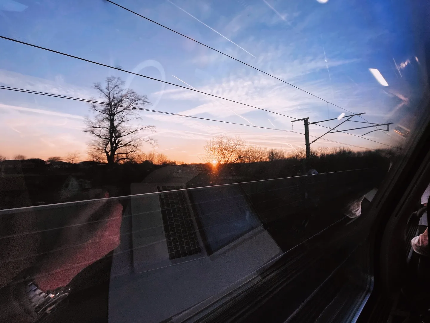 #Train back home #sunset