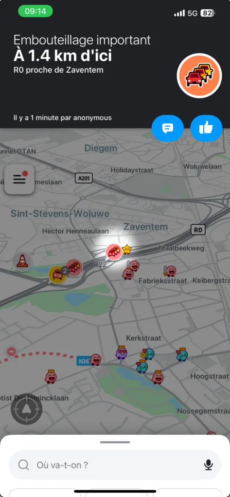 En formation, je cite souvent l'exemple de Waze pour expliquer l'IA