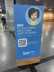 Ana, l'avatar dopé à l'IA qui vous guide dans l'aéroport de Bahia