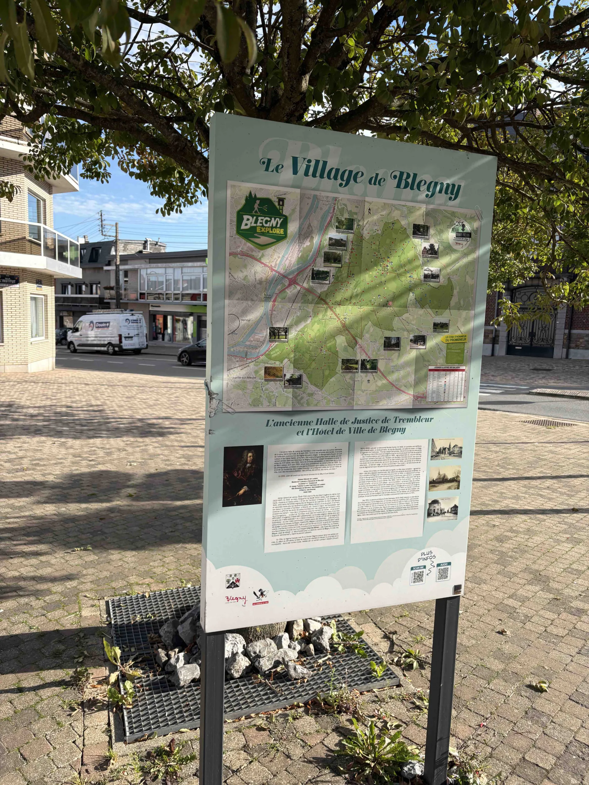 Blegny : panneau d'information - patrimoine remarquable - Photo : Gérald Trokart 2026